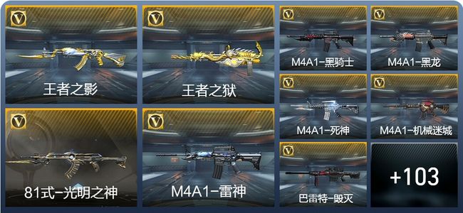 穿越火线：枪战王者V2 4王者武器 147英雄武器 1英雄角色 146万化 专家