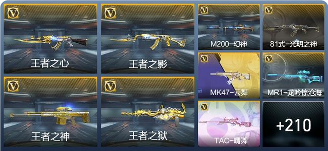 穿越火线：枪战王者V7 16王者武器 331英雄武器 5英雄角色 407万化 枪圣