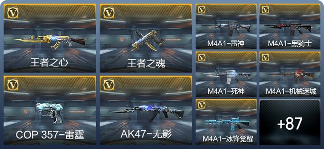 穿越火线：枪战王者V1 2王者武器 120英雄武器 173万化 大师