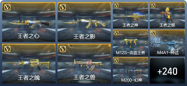 穿越火线：枪战王者V7 24王者武器 376英雄武器 8英雄角色 477万化 枪皇S