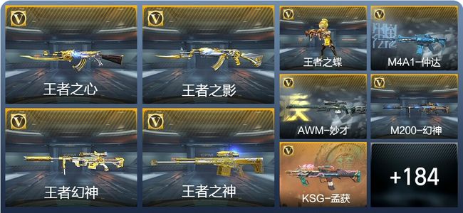 穿越火线：枪战王者V6 18王者武器 260英雄武器 5英雄角色 301万化 传奇