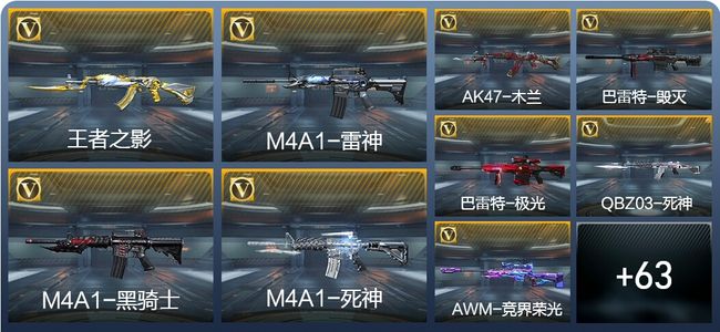 穿越火线：枪战王者V3 4王者武器 98英雄武器 1英雄角色 94万化 枪神