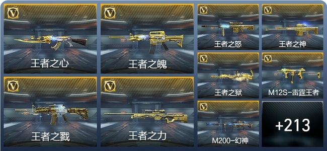 穿越火线：枪战王者V8 25王者武器 361英雄武器 4英雄角色 447万化 枪圣SS