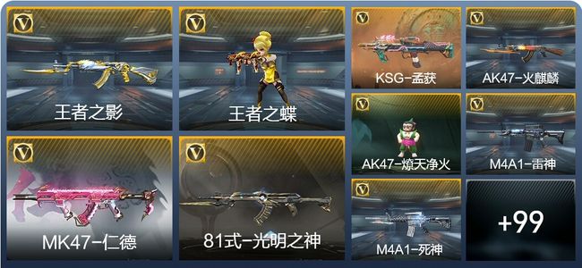 穿越火线：枪战王者V3 6王者武器 131英雄武器 3英雄角色 177万化 专家S