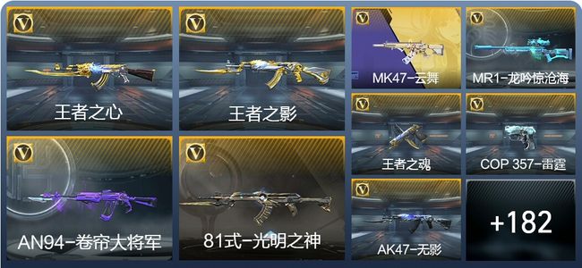 穿越火线：枪战王者V7 20王者武器 264英雄武器 4英雄角色 263万化 枪王S