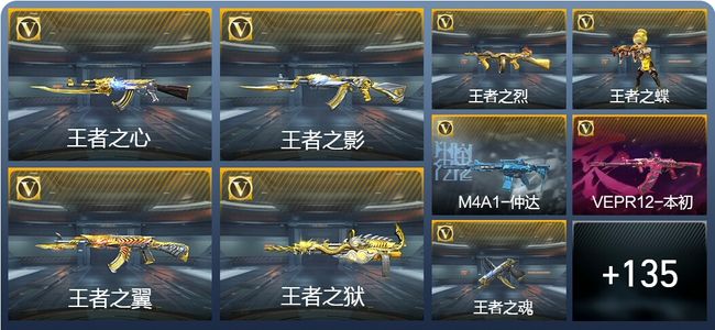 穿越火线：枪战王者V6 14王者武器 227英雄武器 6英雄角色 246万化 枪王S