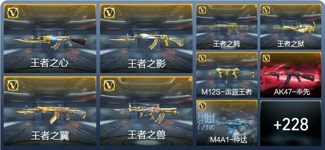 穿越火线：枪战王者V8 30王者武器 326英雄武器 5英雄角色 551万化 枪皇S