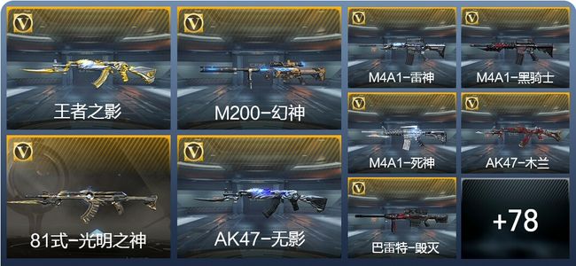 穿越火线：枪战王者2王者武器 115英雄武器 3英雄角色 109万化 枪王SSS