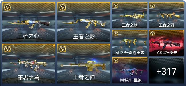 穿越火线：枪战王者V8 42王者武器 492英雄武器 10英雄角色 513万化 枪皇S