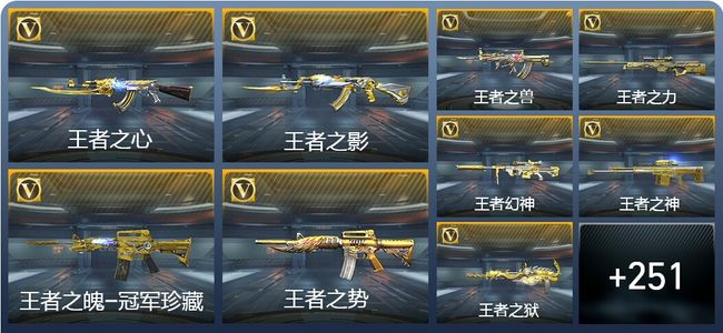 穿越火线：枪战王者V8 40王者武器 402英雄武器 9英雄角色 487万化 枪王SSS