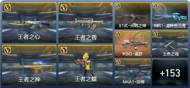 穿越火线：枪战王者V6 9王者武器 227英雄武器 229万化 大师SS