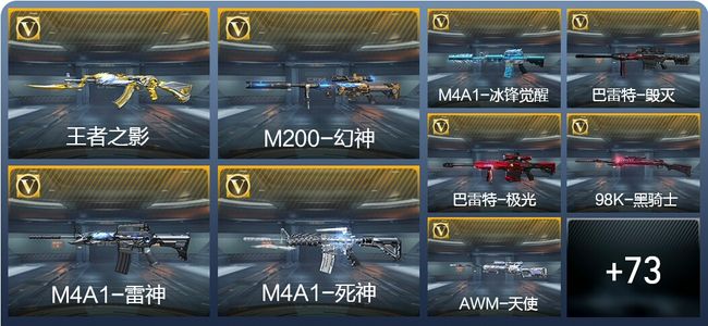 穿越火线：枪战王者V3 4王者武器 123英雄武器 1英雄角色 161万化 专家S