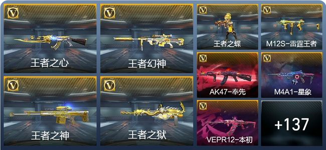 穿越火线：枪战王者V7 14王者武器 193英雄武器 8英雄角色 276万化 枪皇S