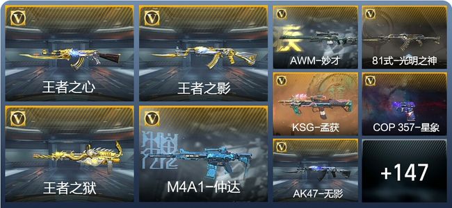 穿越火线：枪战王者V8 11王者武器 238英雄武器 2英雄角色 337万化 专家S