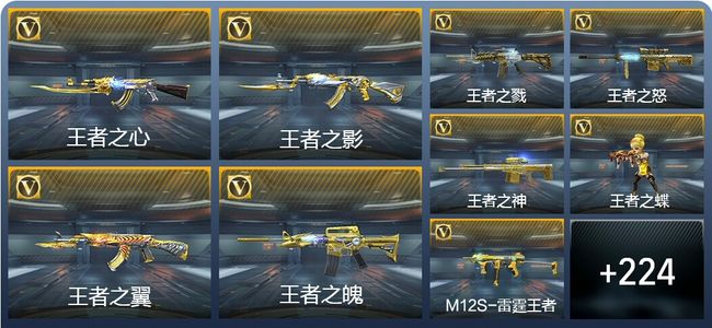 穿越火线：枪战王者V9 50王者武器 378英雄武器 11英雄角色 540万化 枪王