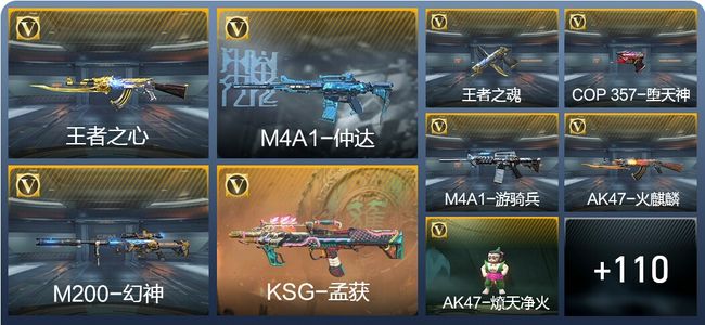 穿越火线：枪战王者V2 8王者武器 164英雄武器 1英雄角色 185万化 枪王