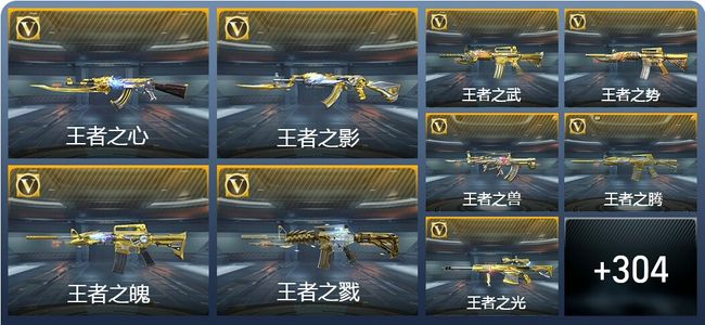 穿越火线：枪战王者V10 65王者武器 476英雄武器 8英雄角色 437万化 枪皇SSS