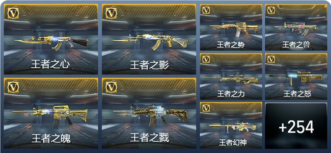 穿越火线：枪战王者V9 51王者武器 367英雄武器 7英雄角色 494万化 大师