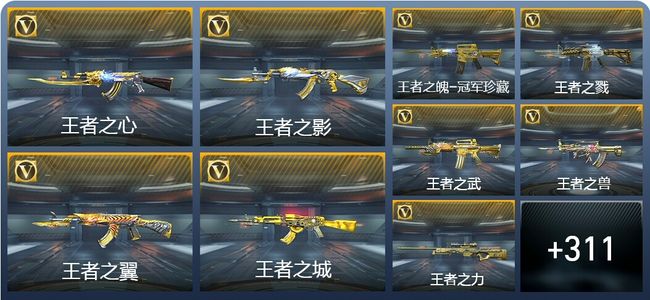 穿越火线：枪战王者V10 79王者武器 517英雄武器 4英雄角色 808万化 枪圣