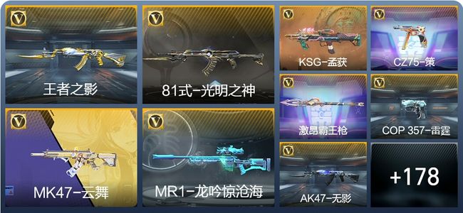 穿越火线：枪战王者V5 4王者武器 273英雄武器 3英雄角色 337万化 枪圣SSS