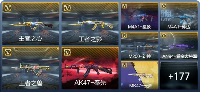 穿越火线：枪战王者V6 9王者武器 298英雄武器 4英雄角色 421万化 枪皇