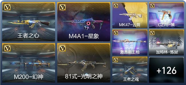 穿越火线：枪战王者V5 6王者武器 184英雄武器 6英雄角色 286万化 精英