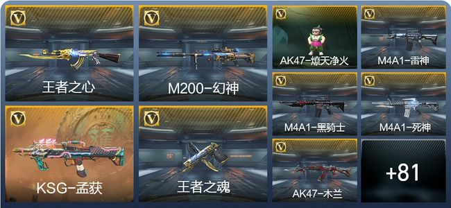 穿越火线：枪战王者V1 3王者武器 126英雄武器 2英雄角色 143万化 枪王