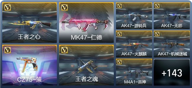 穿越火线：枪战王者V6 5王者武器 229英雄武器 4英雄角色 358万化 枪王S