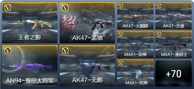 穿越火线：枪战王者V5 2王者武器 112英雄武器 1英雄角色 120万化 枪王