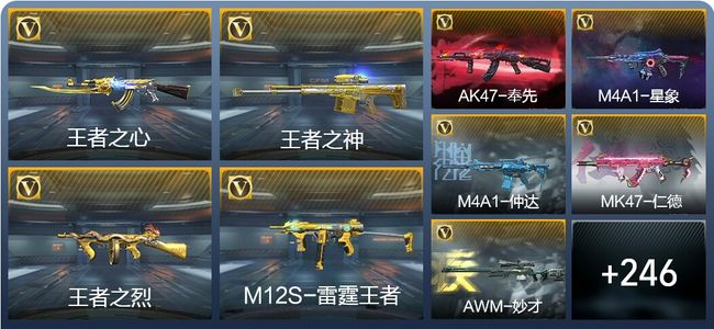 穿越火线：枪战王者V7 16王者武器 352英雄武器 6英雄角色 350万化 枪圣S