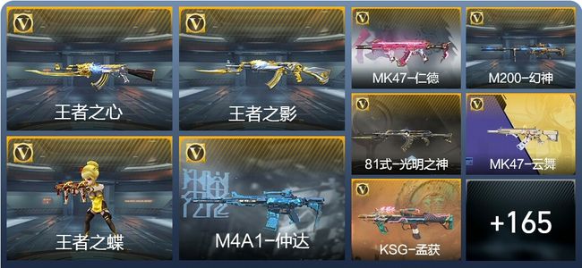 穿越火线：枪战王者V5 17王者武器 256英雄武器 4英雄角色 305万化 枪圣SS