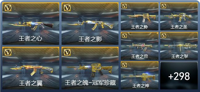 穿越火线：枪战王者V9 44王者武器 445英雄武器 7英雄角色 542万化 枪王SSS