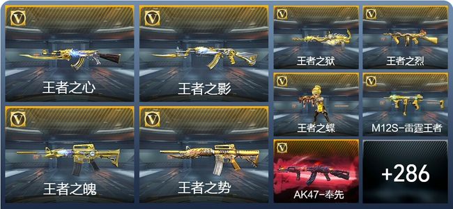 穿越火线：枪战王者V7 36王者武器 448英雄武器 13英雄角色 430万化 枪王SS