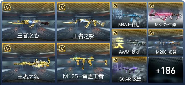 穿越火线：枪战王者V2 25王者武器 282英雄武器 3英雄角色 223万化 枪皇SSS