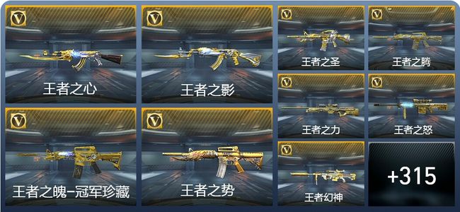 穿越火线：枪战王者V9 70王者武器 486英雄武器 7英雄角色 694万化 枪皇SS