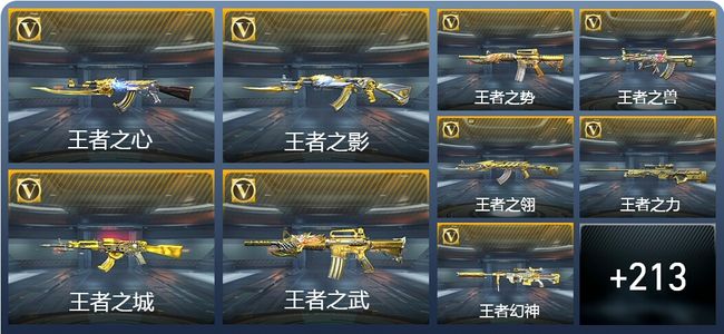 穿越火线：枪战王者V9 29王者武器 335英雄武器 6英雄角色 424万化 大师