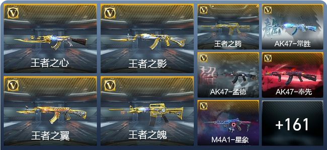 穿越火线：枪战王者V8 27王者武器 240英雄武器 5英雄角色 353万化 大师