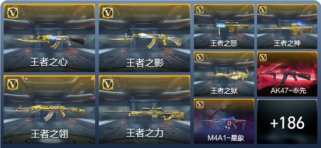 穿越火线：枪战王者V7 29王者武器 294英雄武器 2英雄角色 412万化 专家S