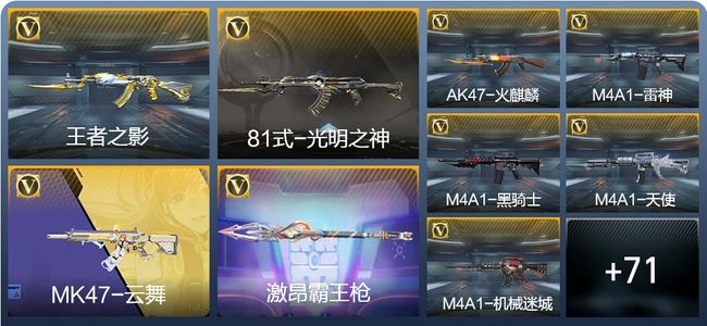 穿越火线：枪战王者V1 1王者武器 100英雄武器 2英雄角色 142万化 大师