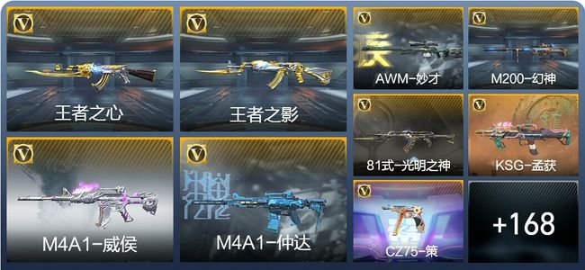 穿越火线：枪战王者V6 10王者武器 281英雄武器 4英雄角色 293万化 大师SS