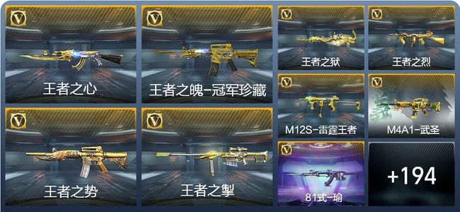 穿越火线：枪战王者V7 27王者武器 309英雄武器 5英雄角色 521万化 枪王