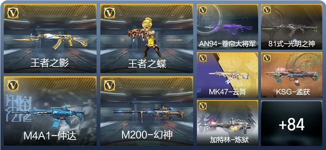 穿越火线：枪战王者V1 3王者武器 117英雄武器 1英雄角色 143万化 大师