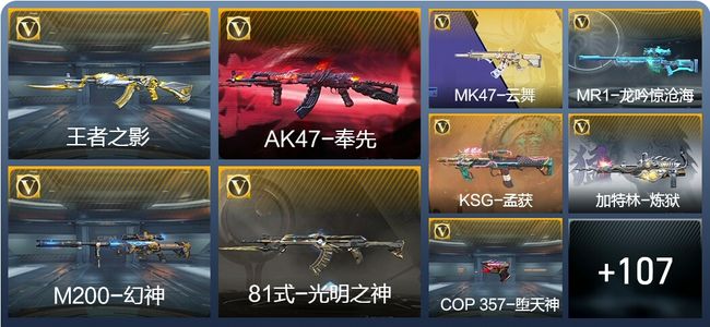 穿越火线：枪战王者V5 6王者武器 145英雄武器 2英雄角色 174万化 专家S