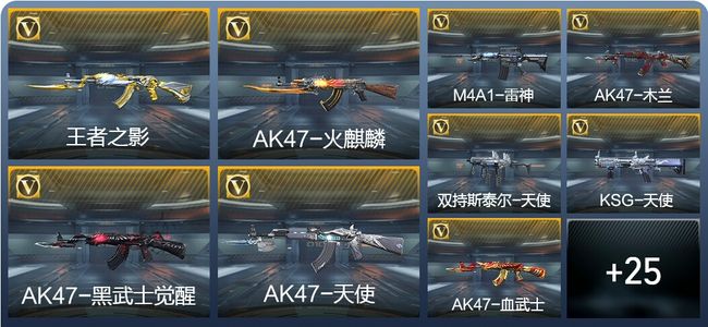 穿越火线：枪战王者V1 1王者武器 44英雄武器 1英雄角色 94万化 大师S