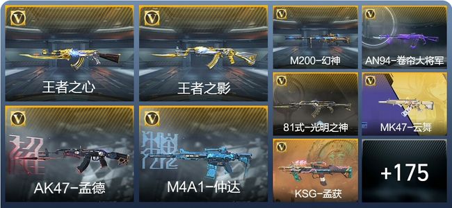 穿越火线：枪战王者V7 11王者武器 273英雄武器 5英雄角色 347万化 大师