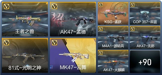 穿越火线：枪战王者V7 1王者武器 139英雄武器 2英雄角色 180万化 大师SS