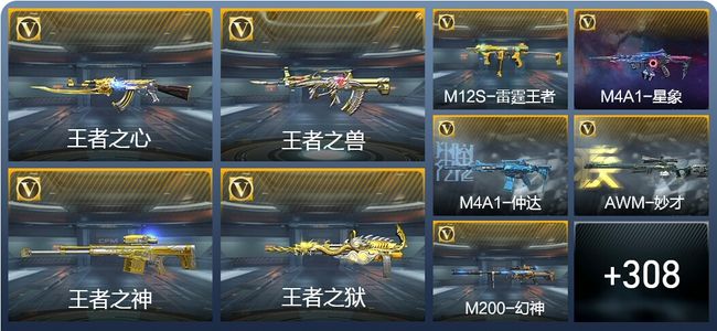 穿越火线：枪战王者V7 12王者武器 438英雄武器 4英雄角色 505万化 专家S