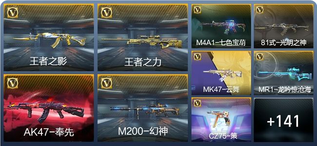 穿越火线：枪战王者V6 8王者武器 202英雄武器 2英雄角色 251万化 枪圣SS