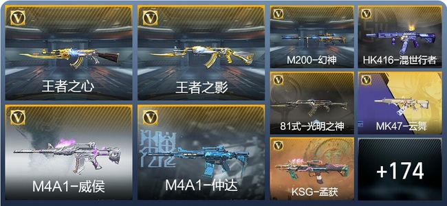 穿越火线：枪战王者V5 21王者武器 254英雄武器 3英雄角色 329万化 大师