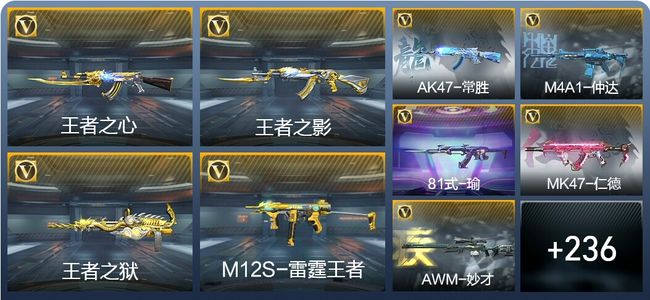 穿越火线：枪战王者V7 10王者武器 367英雄武器 7英雄角色 710万化 大师